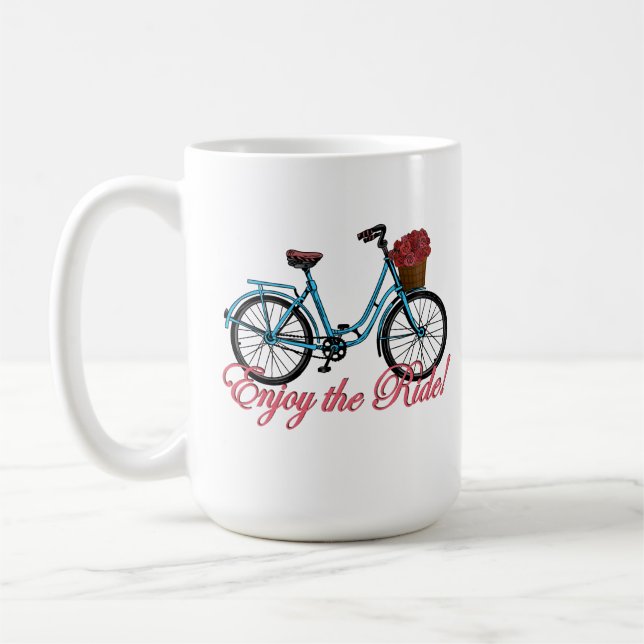 Caneca De Café Desfrute Da Bicicleta De Corte (Esquerda)