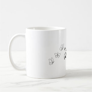 Caneca De Café desfrute das borboletas.