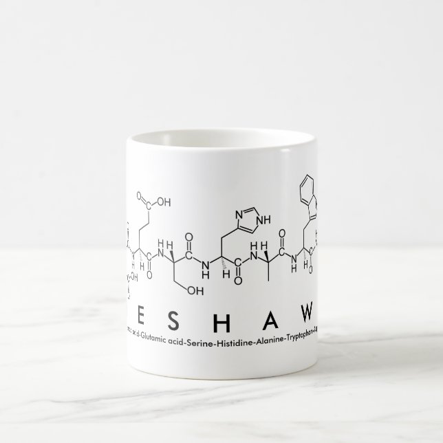 Caneca De Café Deshawn peptide name mug (Centro)