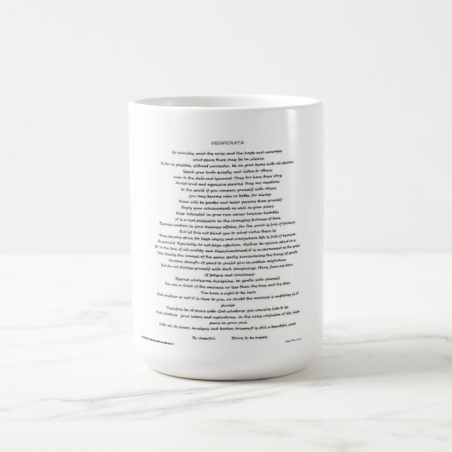 CANECA DE CAFÉ DESIDERATA MUG (Centro)