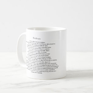 CANECA DE CAFÉ DESIDERATA PERSONALIZADO MUG