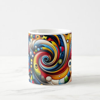 Caneca De Café design abstrato