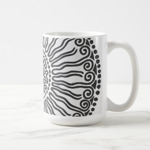 Caneca De Café Design abstrato da Sun