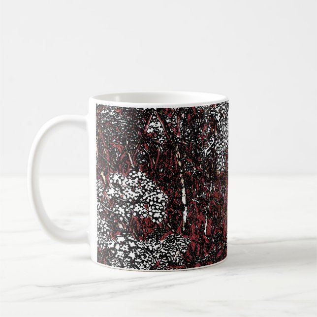 Caneca De Café design abstrato de samphire (Esquerda)