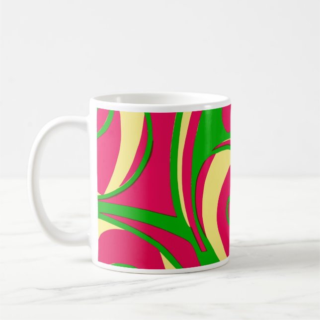 Caneca De Café Design abstrato do estilo 60 (Esquerda)
