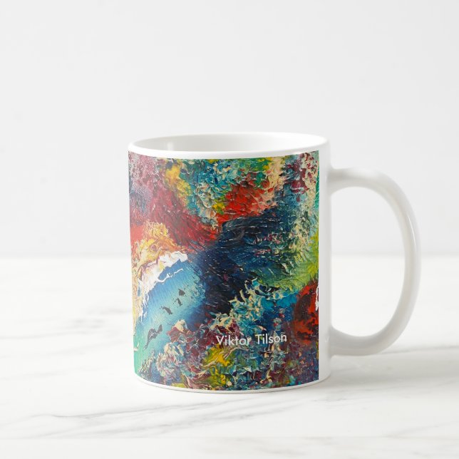 Caneca De Café Design abstrato por Viktor Tilson (Direita)