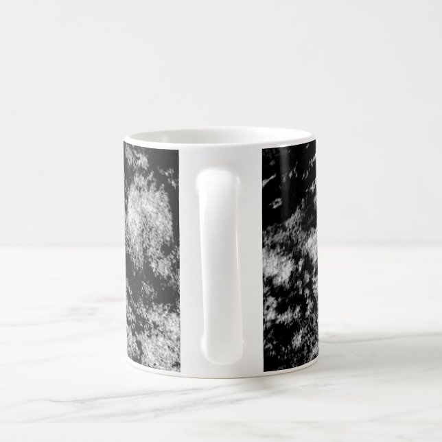 Caneca De Café Design Abstrato Preto (Alça)