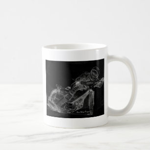 Caneca De Café design afiado. bikeonblack do estrada