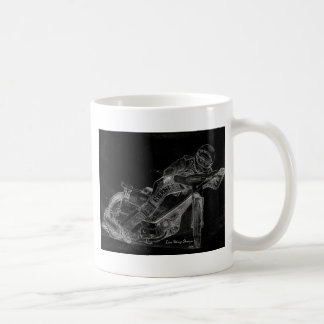 Caneca De Café design afiado. bikeonblack do estrada