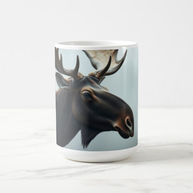 Caneca De Café design alce azul  (Centro)