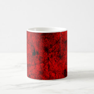 Caneca De Café design-arte legal de abstrato vermelho
