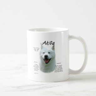 Caneca De Café Design (branco) da história de Akita