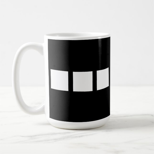 Caneca De Café Design branco quadrado (Esquerda)