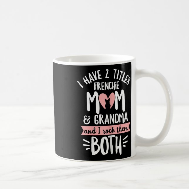 Caneca De Café Design Bulldog Para Sua Avó Francesa (Direita)
