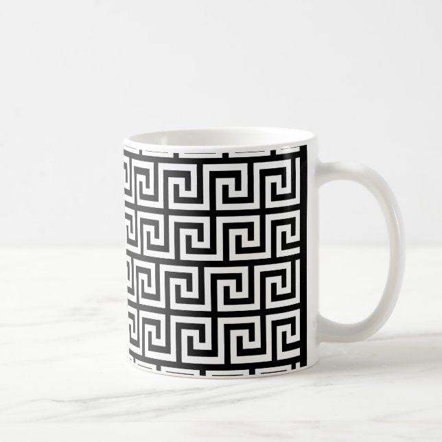 Caneca De Café Design chave grego (Direita)