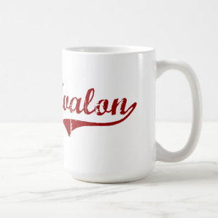 Caneca De Café Design clássico de Avalon Califórnia