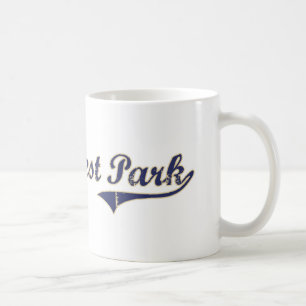 Caneca De Café Design clássico de Forest Park Washington do lago