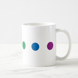 Caneca De Café Design colorido do arco-íris do orgulho |