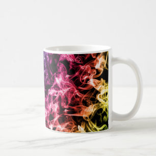 Caneca De Café Design colorido do fumo