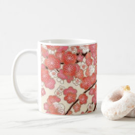 Caneca De Café Design cor-de-rosa das flores de cerejeira