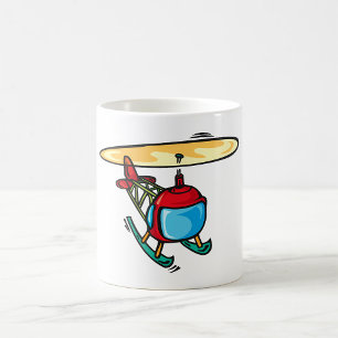 Caneca De Café Design da Aviação de Diversão de Helicóptero Verme