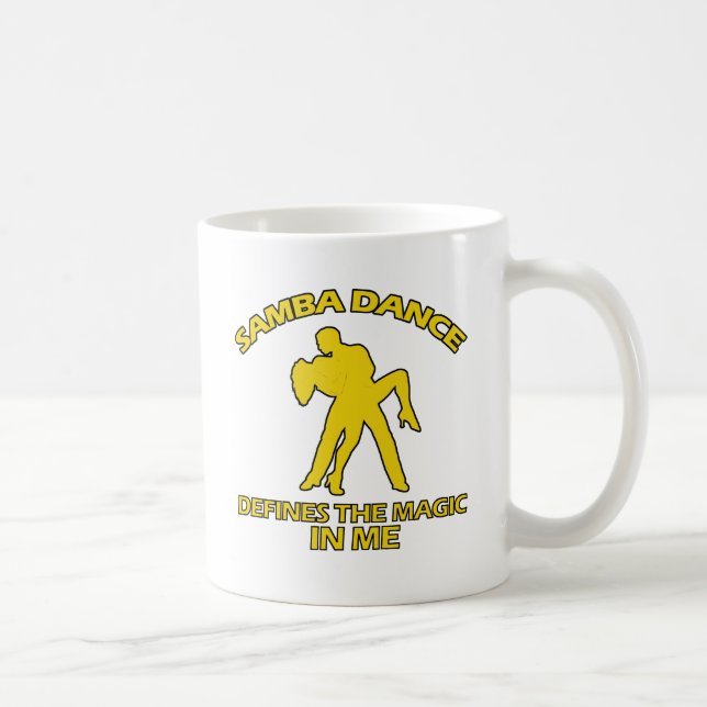 Caneca De Café DESIGN da DANÇA da samba (Direita)