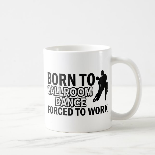 Caneca De Café Design da dança de salão de baile (Direita)