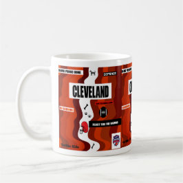 Caneca De Café Design da Equipe Cleveland