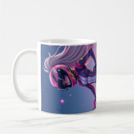 Caneca De Café Design da Garota Rosa