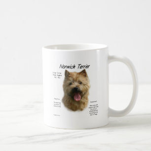 Caneca De Café Design da história de Norwich Terrier