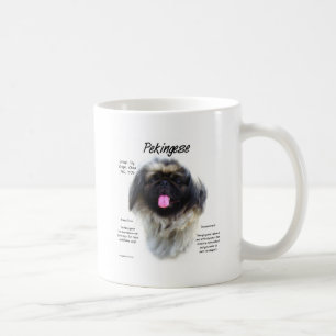 Caneca De Café Design da história de Pekingese