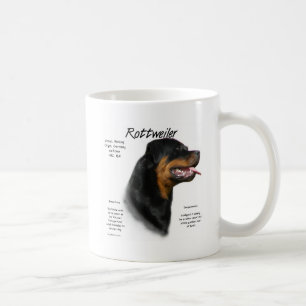 Caneca De Café Design da história de Rottweiler