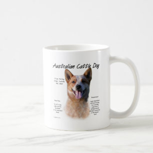 Caneca De Café Design da história do cão de AustralianCattle