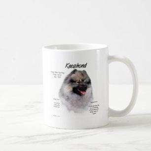 Caneca De Café Design da história do Keeshond