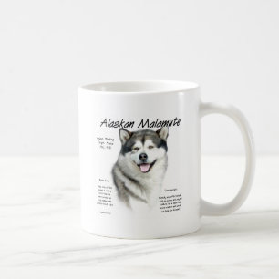 Caneca De Café Design da história do Malamute do Alasca