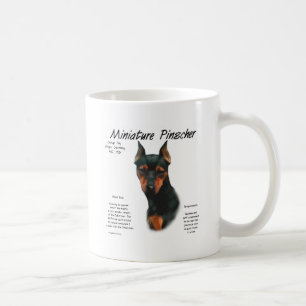 Caneca De Café Design da história do Pinscher diminuto