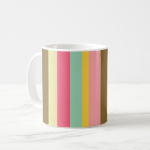 Caneca De Café Design da Paleta de Cor da Faixa de Verão