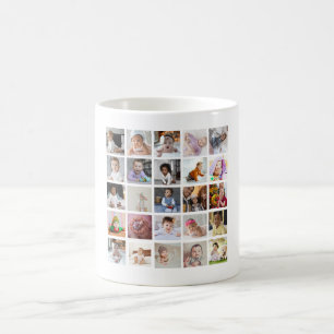 Caneca De Café Design da Sua Própria Colagem de Fotos 25