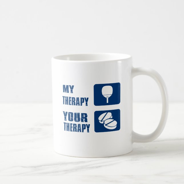 Caneca De Café design da terapia do pong do sibilo (Direita)