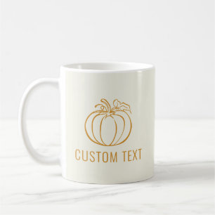 Caneca De Café Design de Ação de Graças do outono