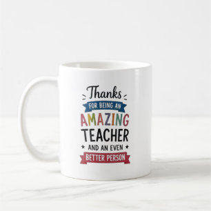 Caneca De Café Design de Agradecimento Personalizado para Profess
