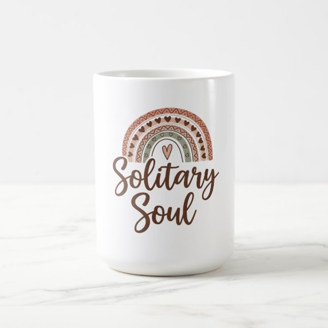 Caneca De Café Design de alma solitária do estilo Boho (Centro)