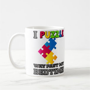 Caneca De Café Design de Amante de Quebra-Cabeça Engraçado para H