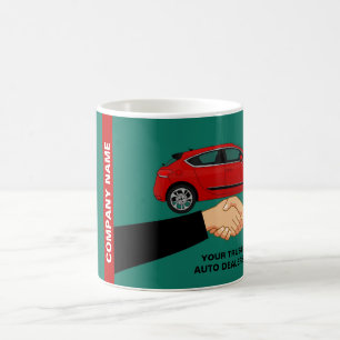 Caneca De Café Design de aperto de mão, anúncio de desalerta auto