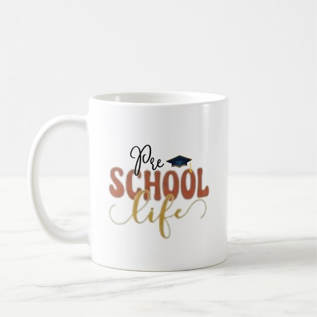 Caneca De Café Design de Apreciação para Professores de Pré-Escol (Esquerda)