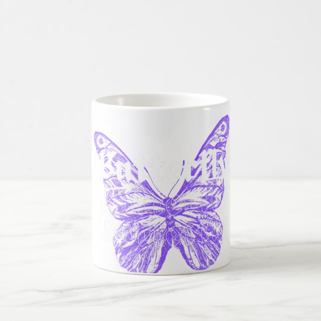 Caneca De Café design de arte de borboleta fofa (Centro)