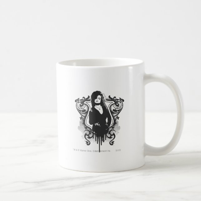 Caneca De Café Design de Artes Escuras Bellatrix Lestrange (Direita)