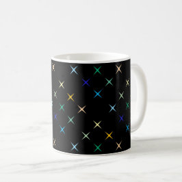 Caneca De Café Design de Artes Geométricas de Meio século Retroat