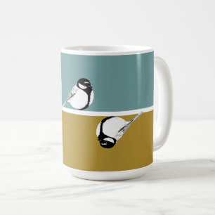 Caneca De Café Design de ave minimalista