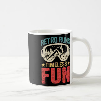Caneca De Café Design de Aventura ao Ar Livre de Esqui